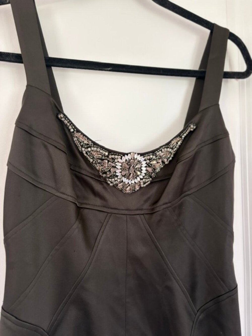 David Meister fitted black cocktail mini